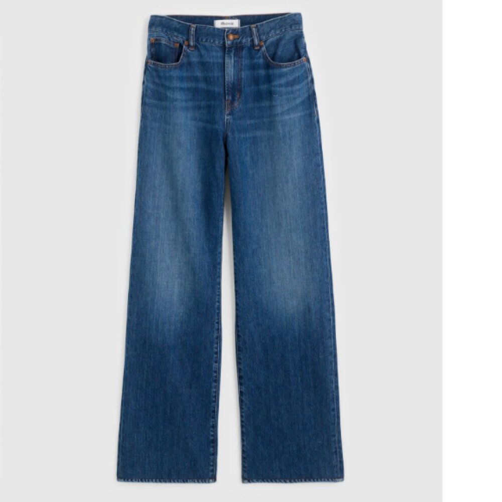 NWT Madewell The Perfect Vintage Wide-Leg Jean Soft Drape Wool Blend Sz. 29 - Picture 6 of 12